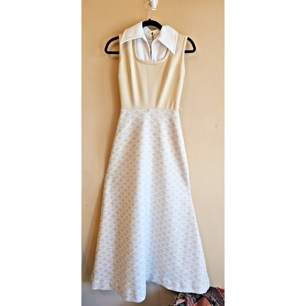 Vintage Claire Larabe 70s 60s Classic Maxi Dress small/med